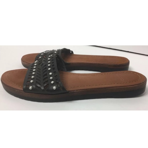Black Studded Slides Franco Sarto - Picture 3 of 8